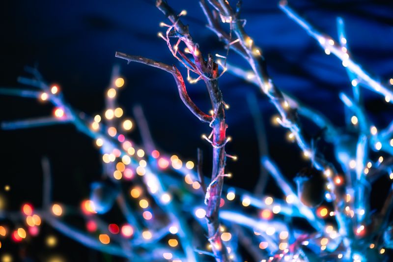 Christmas Lights Hanging in Overland Park, KS