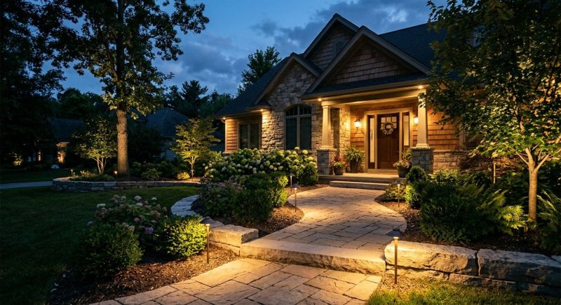 Walkway Lighting Installation in Olathe, KS