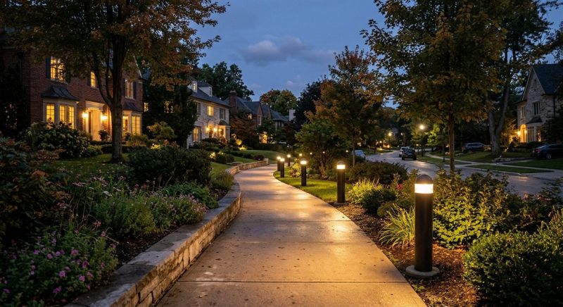 Sidewalk Lighting Installation in Littleton, CO